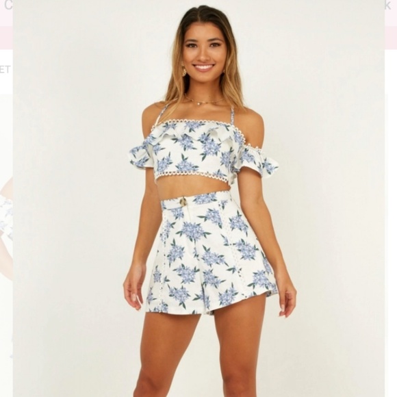 floral two piece set